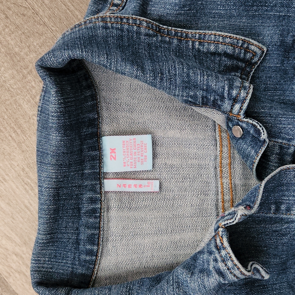 Vintage very 80's 2X Distressed Jean Jacket - Picture 4 of 5